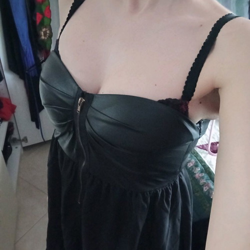 Forever strapless dress black like new, size S