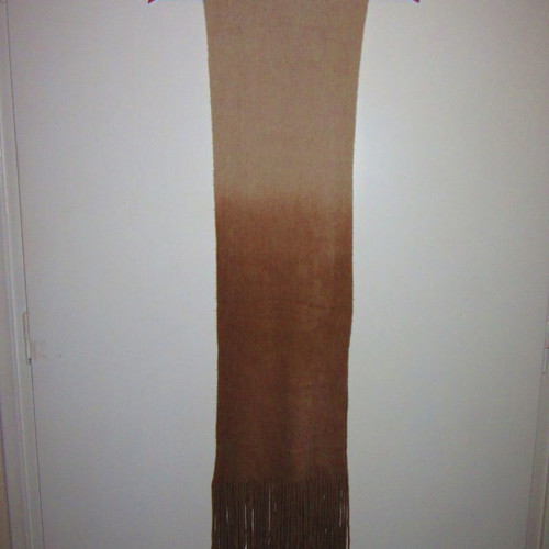 Women's scarf and gloves set beige-brown new