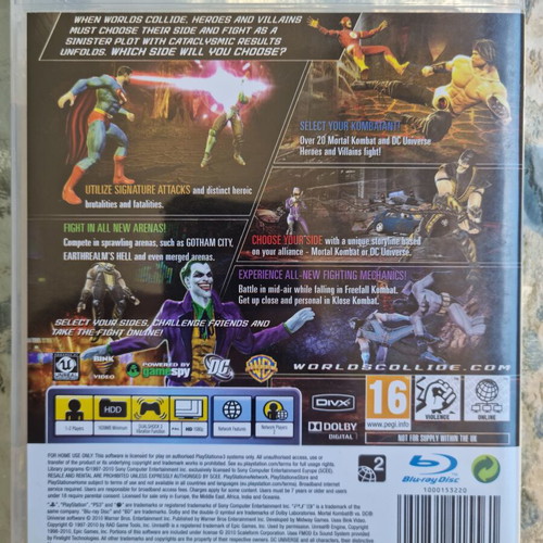 Mortal Kombat vs DC Universe PlayStation 3 game used