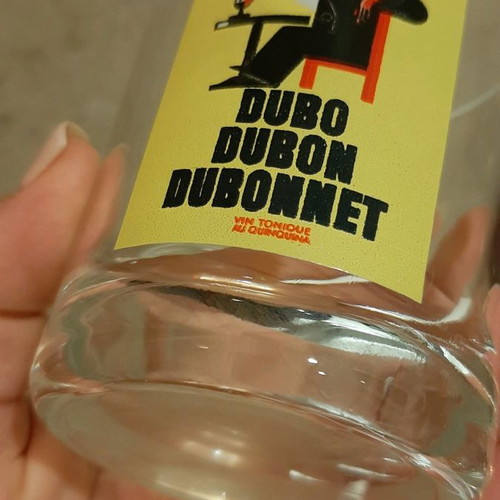 Dubbonet commemorative glasses new, set of 2 pieces