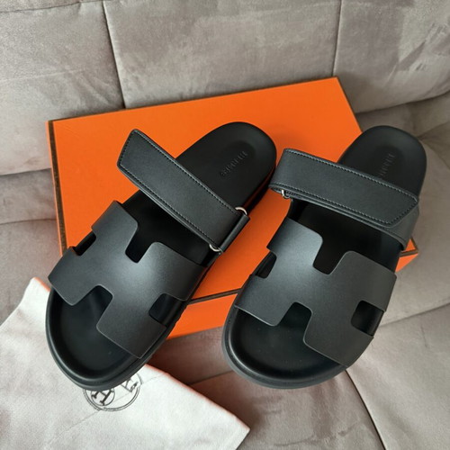 Hermes men slippers black sizes 43 and 44