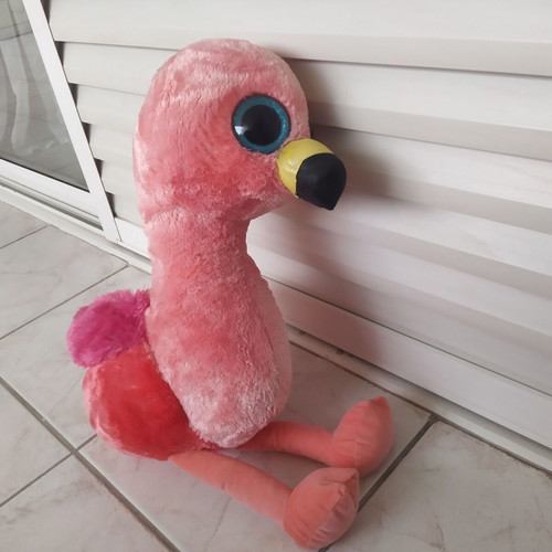 Ty Beanie Boos Gilda Flamingo large stuffed toy used 60-65cm