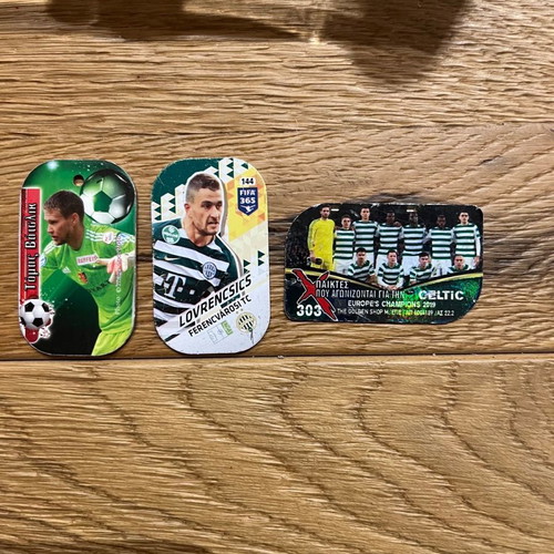 Metal football tags used, collectible