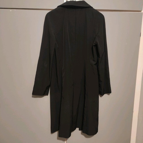 Zara black trench coat new, size L
