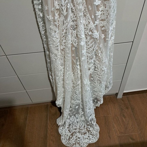 Vera Paul wedding dress like new, white, handmade from Kolonaki