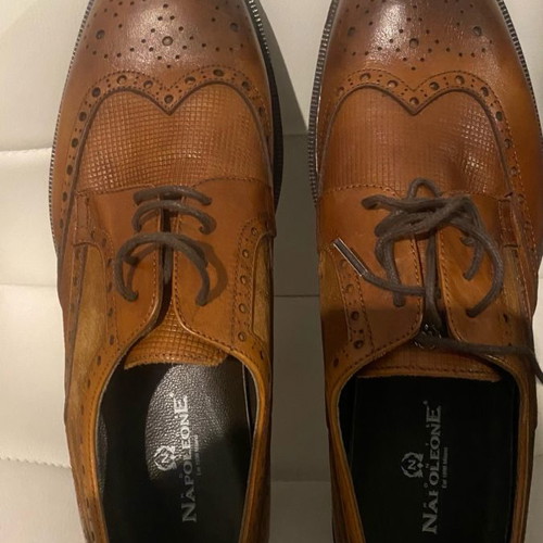 Napoleone leather shoes like new, size 44, casual