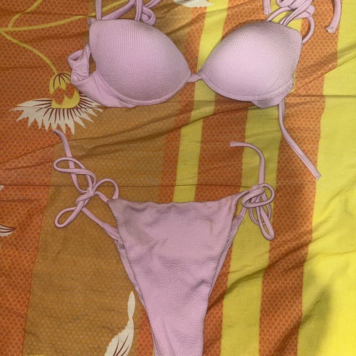 Swimsuit like new, black and multicolor, sizes XS and S