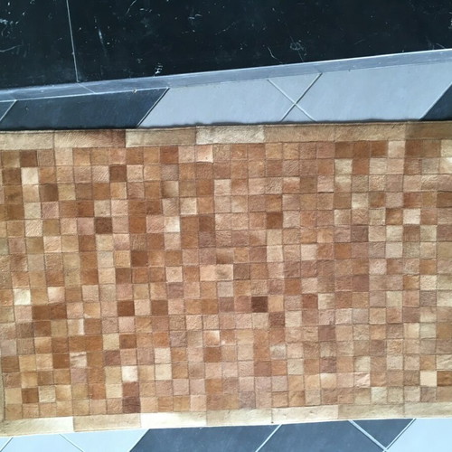 Leather rug new, size 0.90x1.50