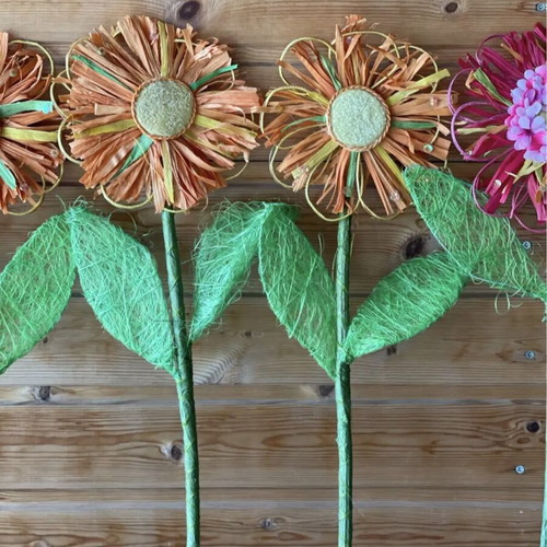 Decorative flowers new, pack of 10, 50 cm height