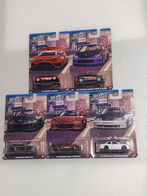Hot Wheels Silver Series Compact Kings complete collection 5 of 5 new