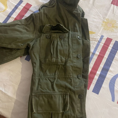 M71 Faded Green Jacket used, size small, thick American fabric