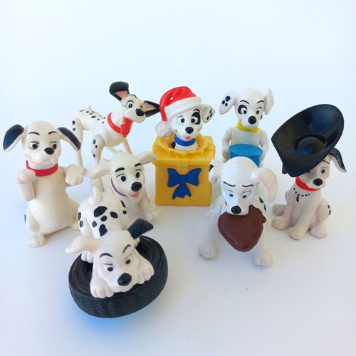 McDonald's Disney 101 Dalmatians collectible figures set of 8 like new, 1996