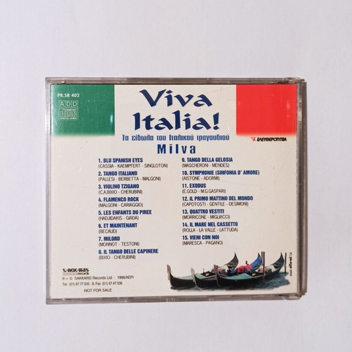 Milva Viva Italia CD used, Italian song idols