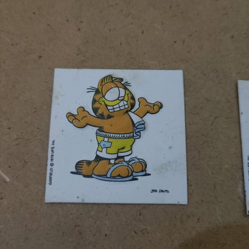 Garfield collectible ice cream cards used, pack