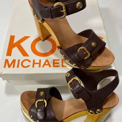 Michael Kors sandals like new, brown with gold details size 37.5