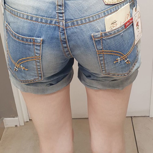 Indian Rose women's denim shorts XS new, blue