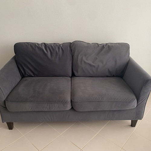 Ikea Ekholma two-seater sofa, grey
