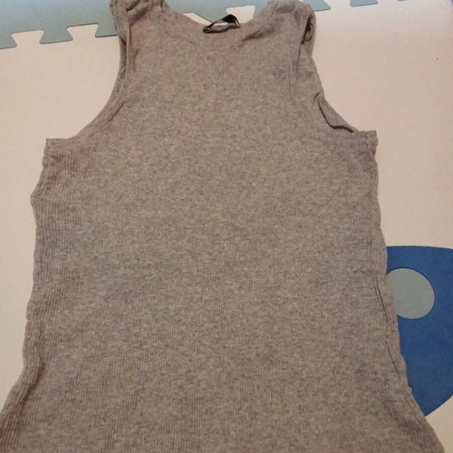 Set of 2 used blouses gray and turquoise
