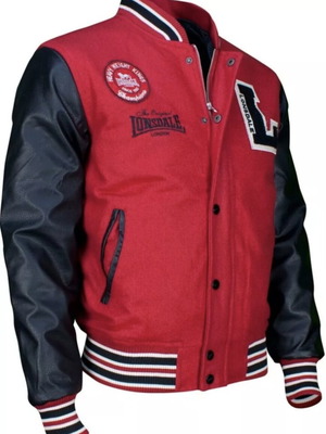 Lonsdale Bomber Jacket Large like new, black and red