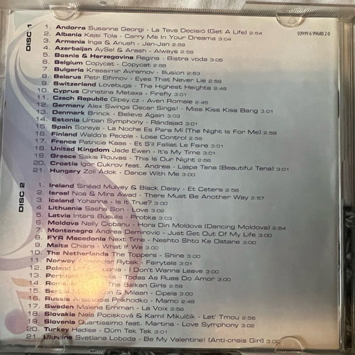 Eurovision 2009 double CD used