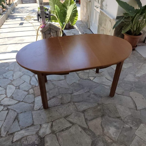 Kitchen table used, beech wood, extendable 1.59 m length