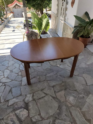 Kitchen table used, beech wood, extendable 1.59 m length