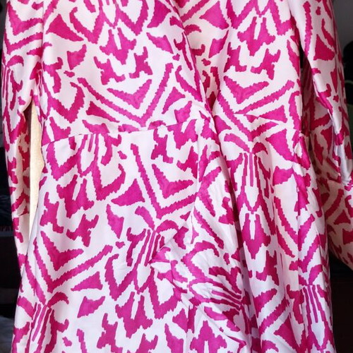 MNG women's dress NXS like new, white and red