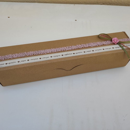 Kraft box decorated for candle new