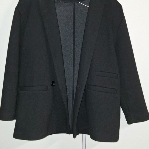 Wool women's jacket black like new L/XL
