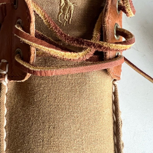 Polo Ralph Lauren Boat Shoes brown and yellow, like new, men EU43.5