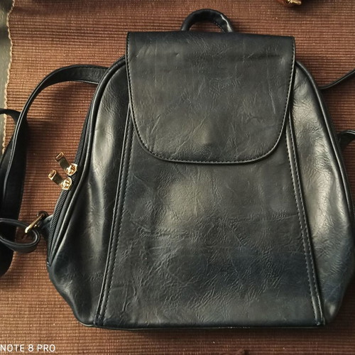 Women's bag pack like new, dark blue