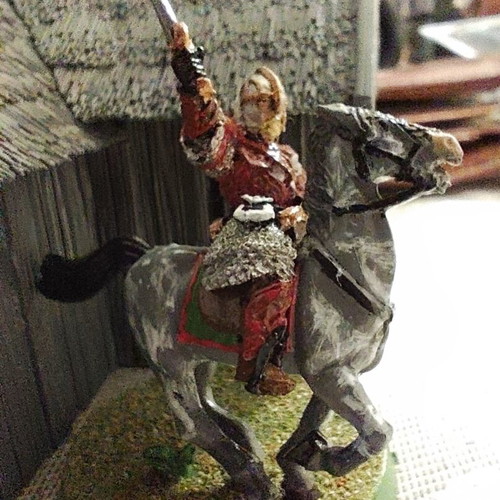 Éomer Mounted metal miniature used, Games Workshop 1999