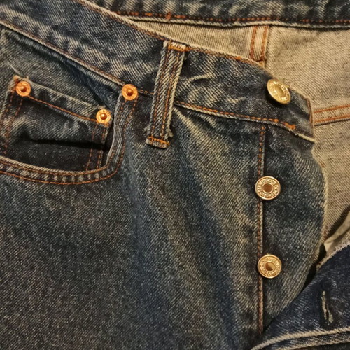 Men's denim pants like new, straight fit, size 28