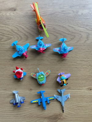 Φιγούρες Kinder Surprise αεροπλάνων μεταχειρισμένες, πακέτο 10