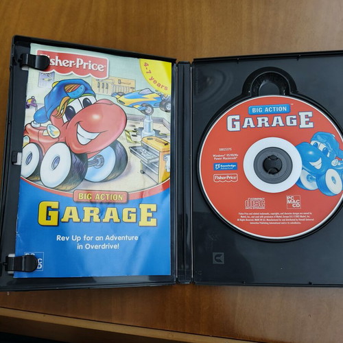Fisher Price Big Action Garage PC game used, complete with manual