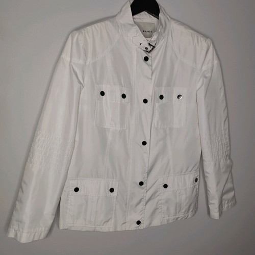 Zara Basic women's white windbreaker jacket like new, size L