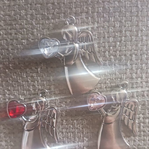 Angel ornament set of 3, 3.6 cm height, new