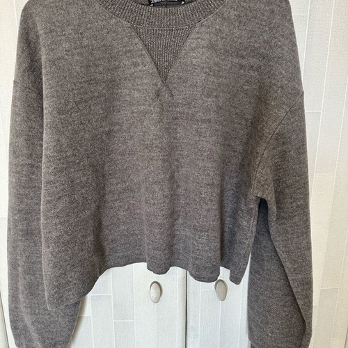 Zara skirt and blouse set like new, grey and beige