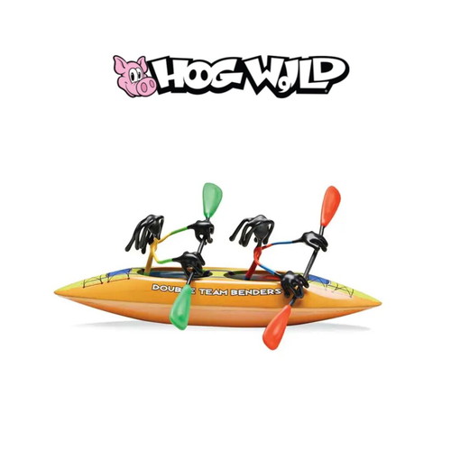 Double Team Kayak Joe Bender like new with magnetic box and Hog Wild figure