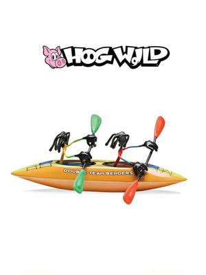 Double Team Kayak Joe Bender like new with magnetic box and Hog Wild figure