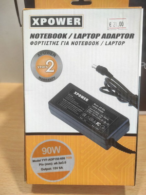 Τροφοδοτικό για laptop Toshiba 90W XPOWER καινούριο