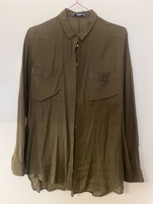 Mango airy olive blouse used, size M