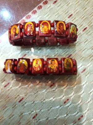 Christian bracelets, set of two
