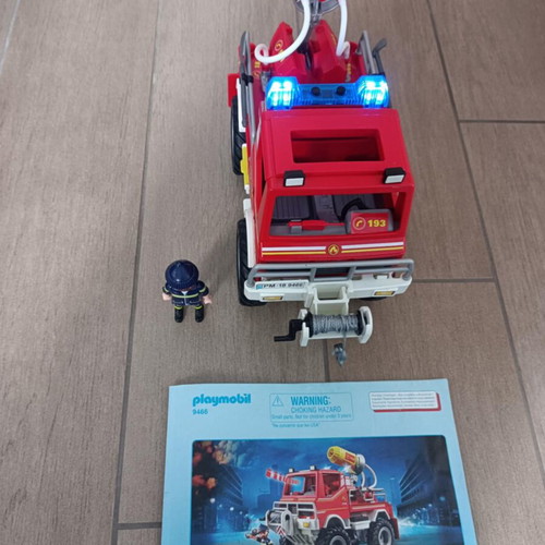 Playmobil 9466 Fire Truck like new