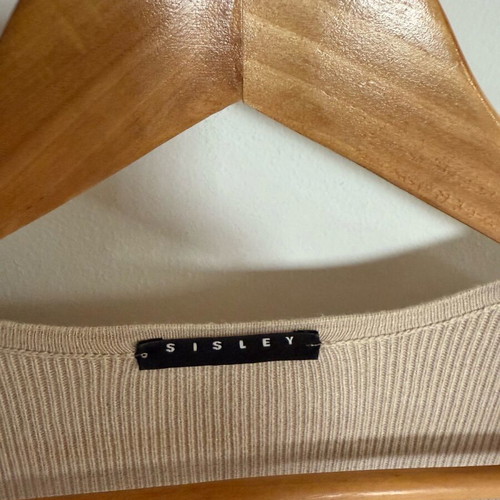 Sisley cardigan long, like new, beige, size S