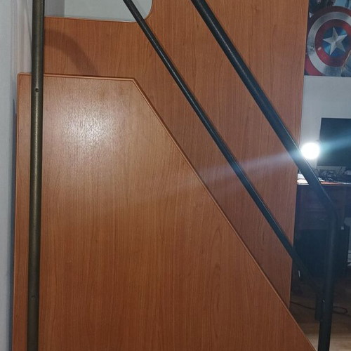 Bunk bed wooden with metal slats like new