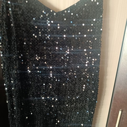 Black sequin dress size small like new