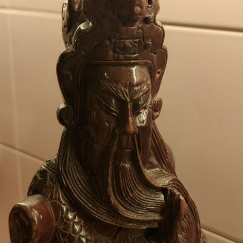 Wooden Chinese Sculpture 19th Century used, hand carved