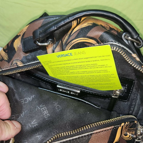 Versace Jeans backpack with baroque print like new