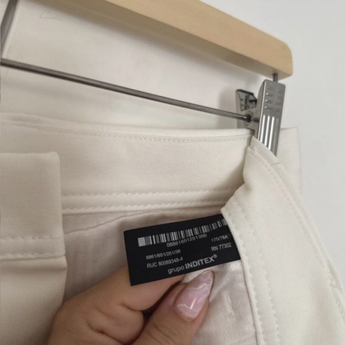 Zara men's pants white size M new